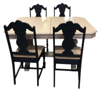 Cream Dining Table with Chairs