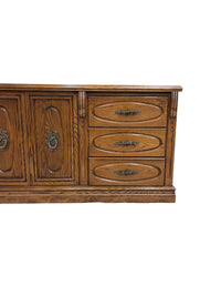 Traditional Wood Sideboard with Brass Hardware