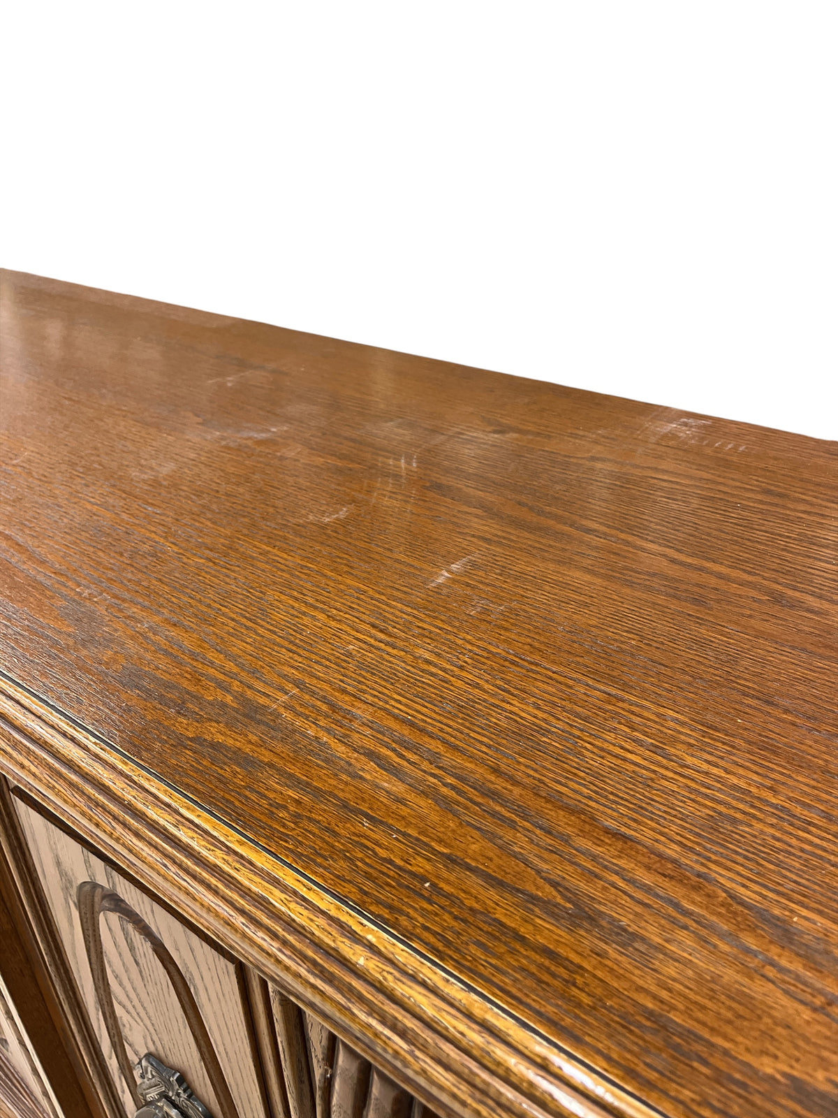 Traditional Wood Sideboard with Brass Hardware
