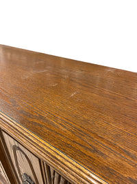 Traditional Wood Sideboard with Brass Hardware