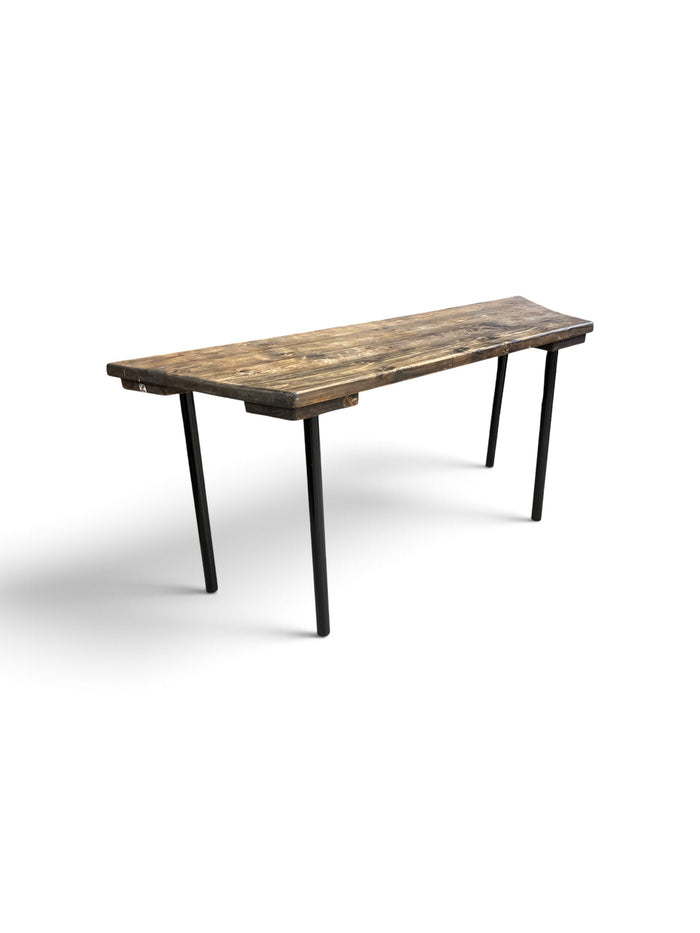 Rustic Industrial Style Work Table with Hairpin Legs