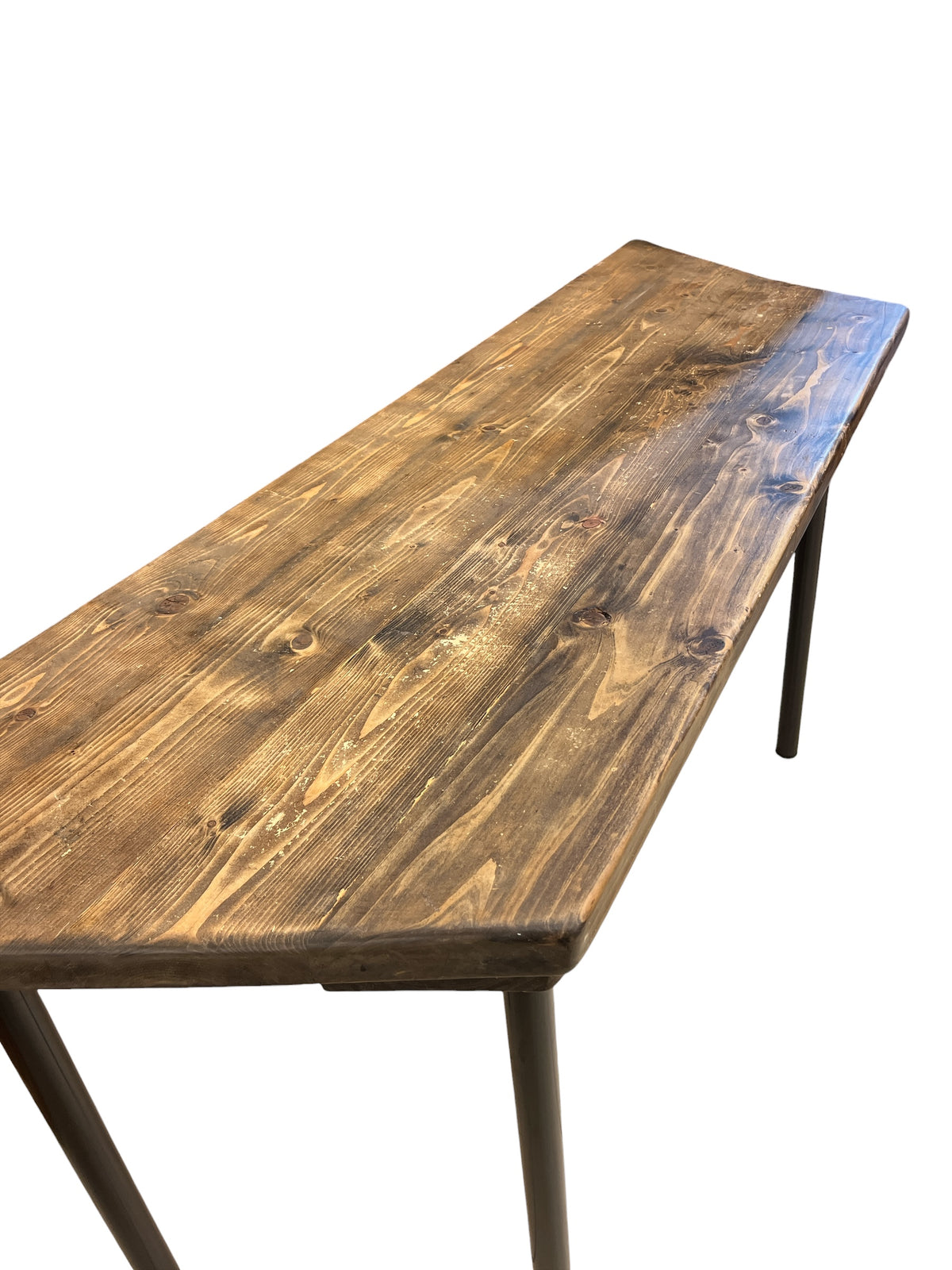 Rustic Industrial Style Work Table with Hairpin Legs