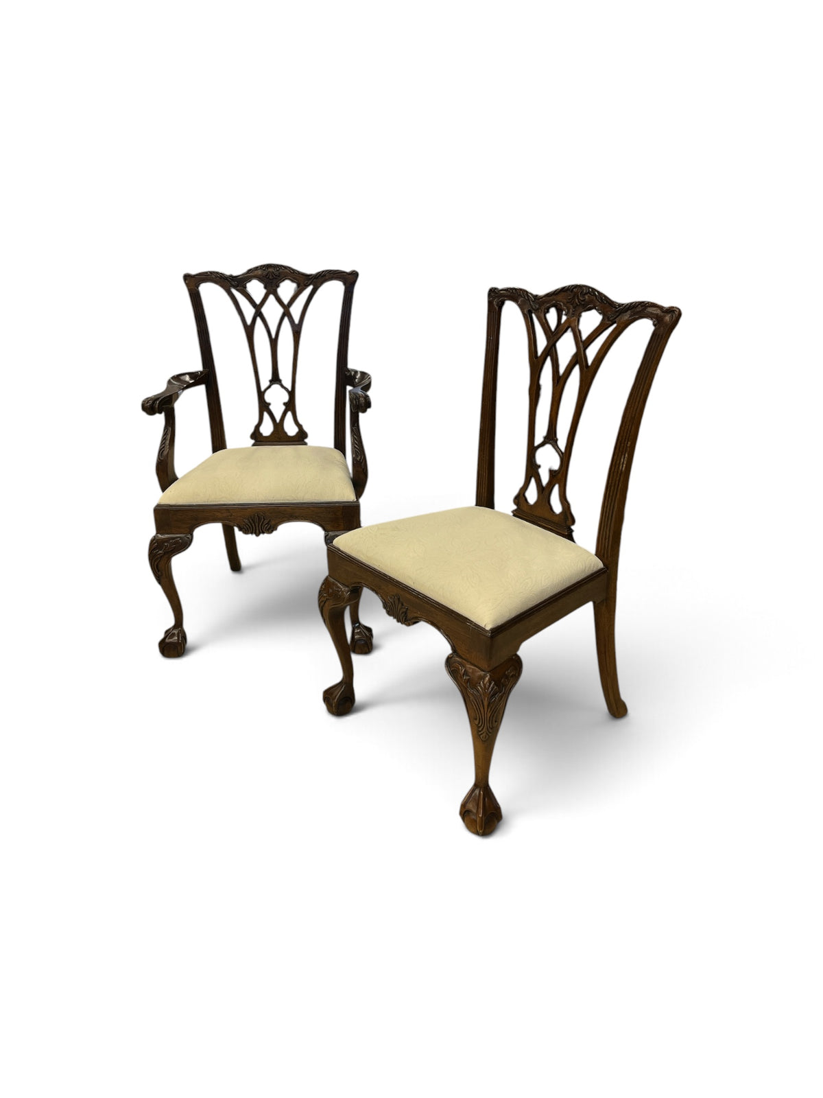 Heirloom Traditional Wooden Dining Set with 8 Chairs and 2 Extension Leafs