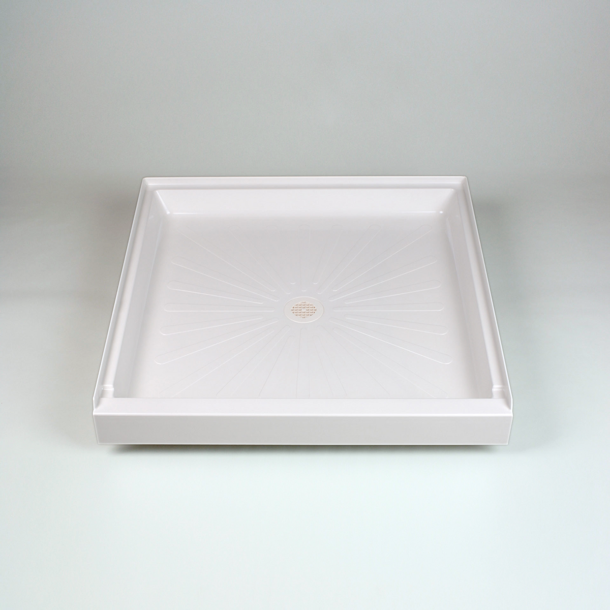 42" DURABASE Square Shower Base- White