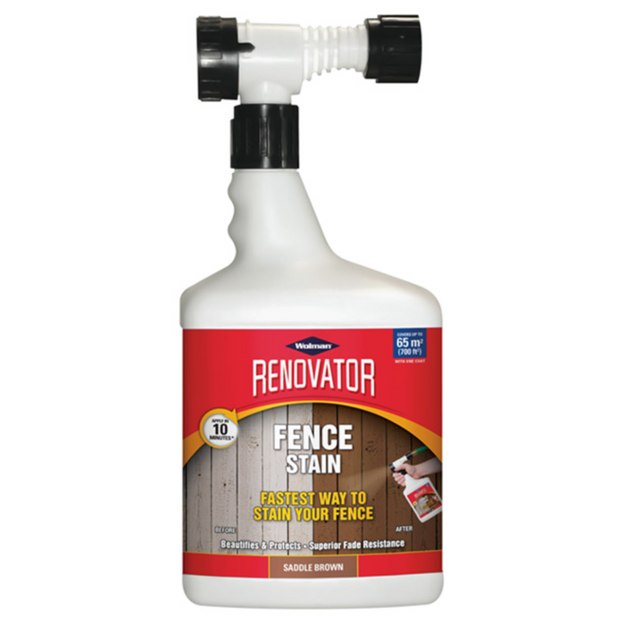 Wolman Renovator Fence Stain in 'Saddle Brown'