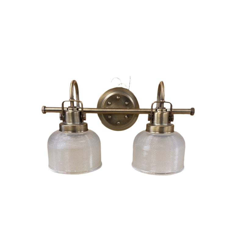Progress Lighting P2991-163 2-100W MED Bath Bracket, 8-3/4" x 17", Vintage Brass