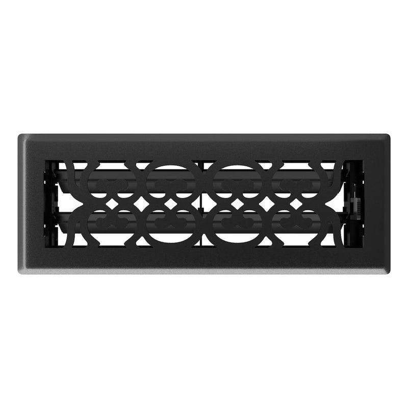 3x10-inch Floor Register in Black Finish