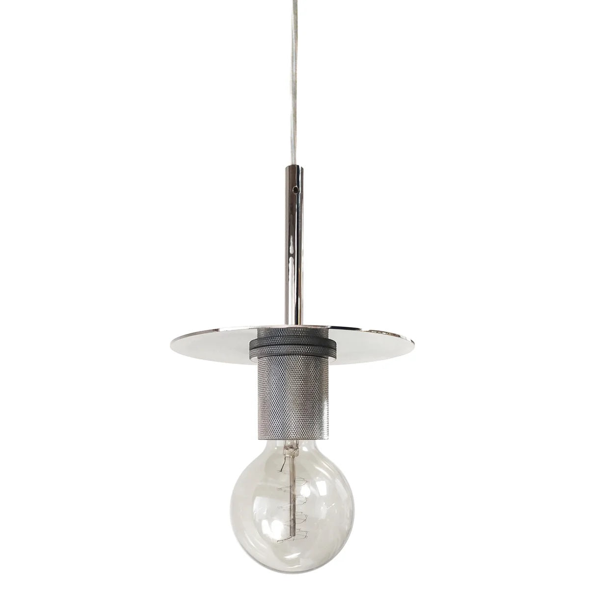 Roswell 1-Light 60W Mini Pendant in Polished Chrome