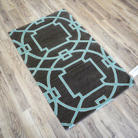 3×5-ft Cloister Applewood – Hand-Knotted Wool Rug with Silk Accents, 348, 20092676