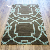3×5-ft Cloister Applewood – Hand-Knotted Wool Rug with Silk Accents, 348, 20092676