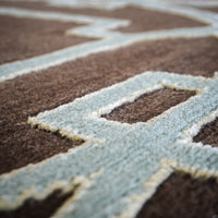 3×5-ft Cloister Applewood – Hand-Knotted Wool Rug with Silk Accents, 348, 20092676
