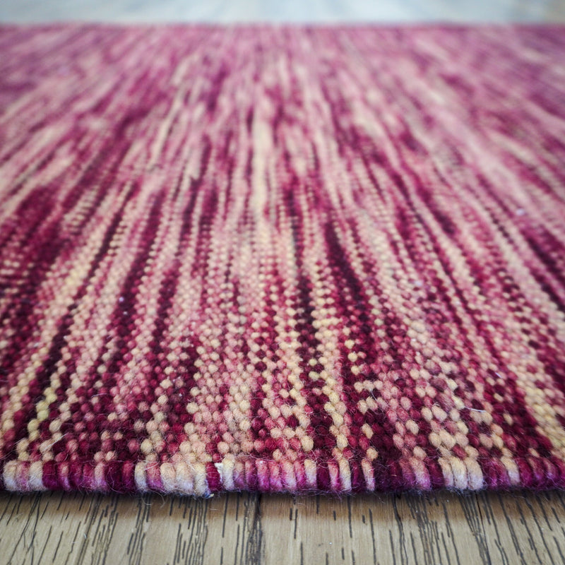 3×5-ft Impression Wine – Flatwoven Wool Rug, 347