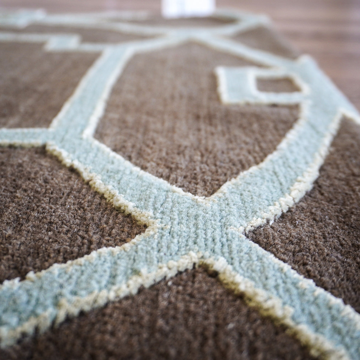3×5-ft Cloister Applewood – Hand-Knotted Wool Rug with Silk Accents, 348, 20092676