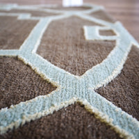3×5-ft Cloister Applewood – Hand-Knotted Wool Rug with Silk Accents, 348, 20092676