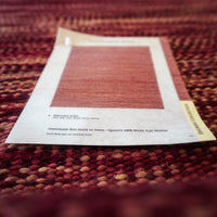 3×5-ft Impression Wine – Flatwoven Wool Rug, 347