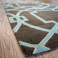 3×5-ft Cloister Applewood – Hand-Knotted Wool Rug with Silk Accents, 348, 20092676