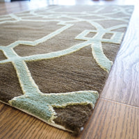 3×5-ft Cloister Applewood – Hand-Knotted Wool Rug with Silk Accents, 348, 20092676