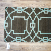 3×5-ft Cloister Applewood – Hand-Knotted Wool Rug with Silk Accents, 348, 20092676