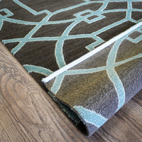 3×5-ft Cloister Applewood – Hand-Knotted Wool Rug with Silk Accents, 348, 20092676