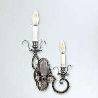 2-Light Wall Sconce in Black