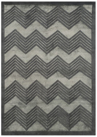 6 x 9 ft- Ralph Lauren Monroe Chevron Wool / Viscose Rug- RLR6725C-6