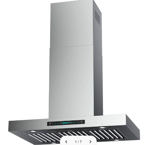 30" Stainless Steel Island Range Hood