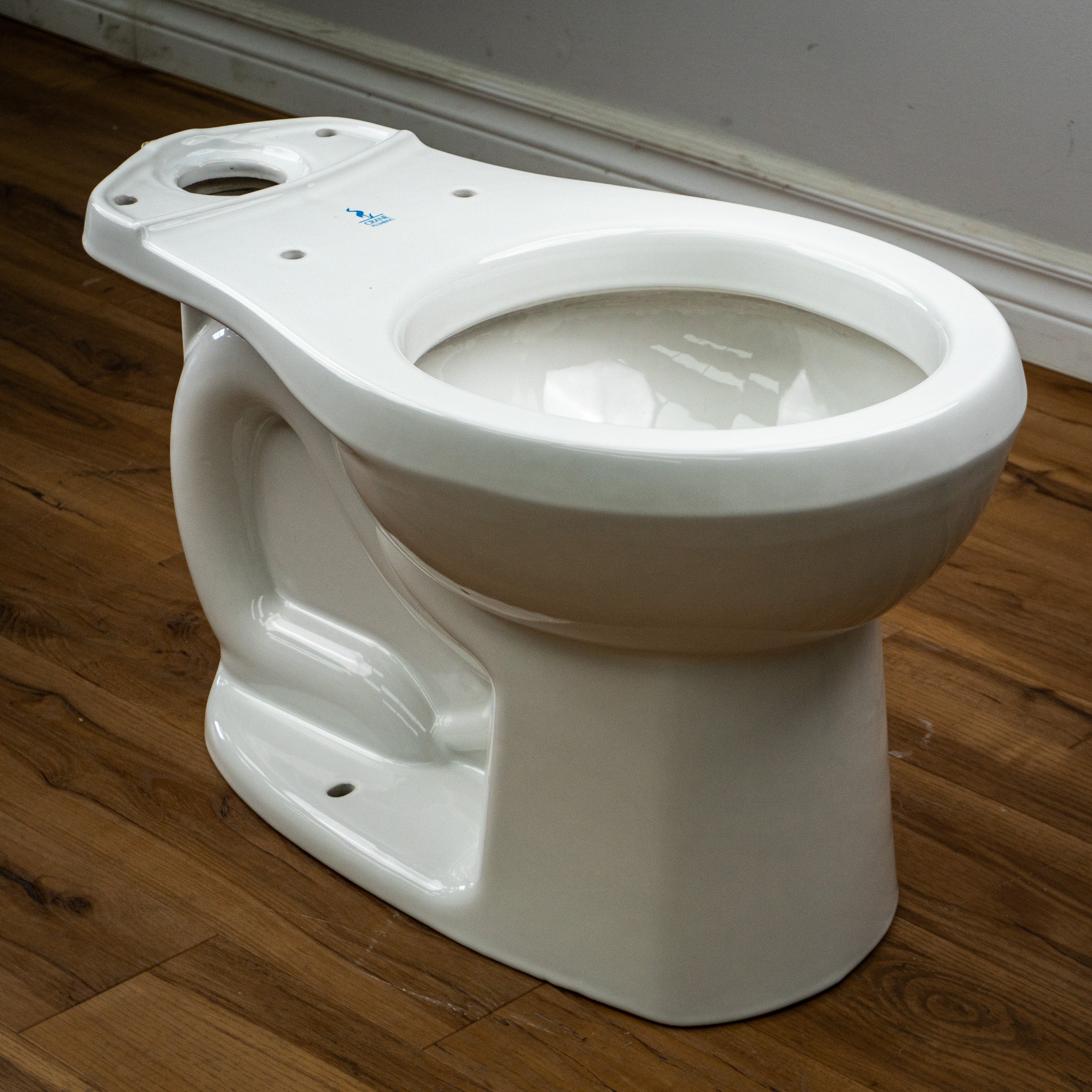Round Bowl Toilet in Crane White 4.8 6LPF 15 Inch Height