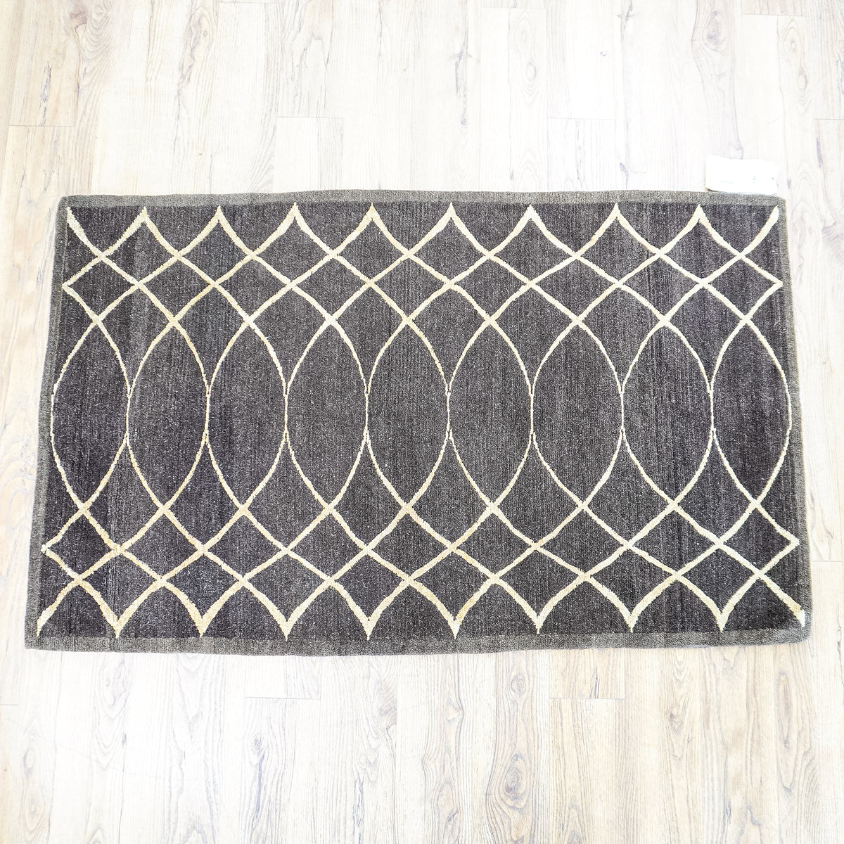 3' x 5' Brown & Beige Wool-Silk Area Rug, 20069380