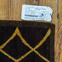 3' x 5' Brown & Beige Wool-Silk Area Rug, 20069380