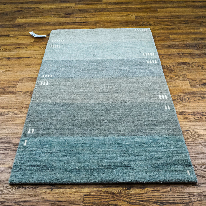 3' x 5' Light Greyish Blue Gradient Wool Area Rug, 20112278