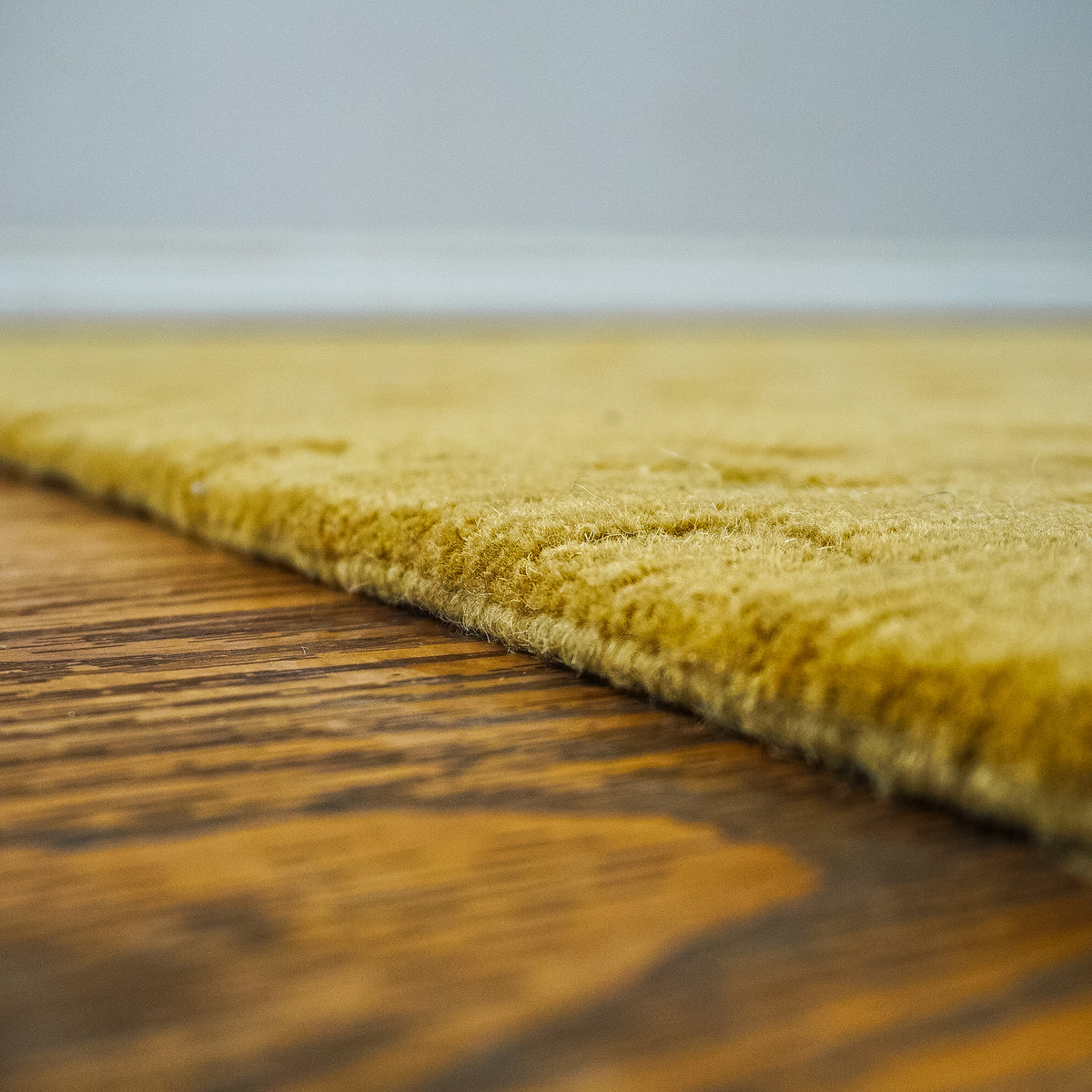 3' x 5' Green Wool Area Rug – Textured Geometric Pattern, 20083891
