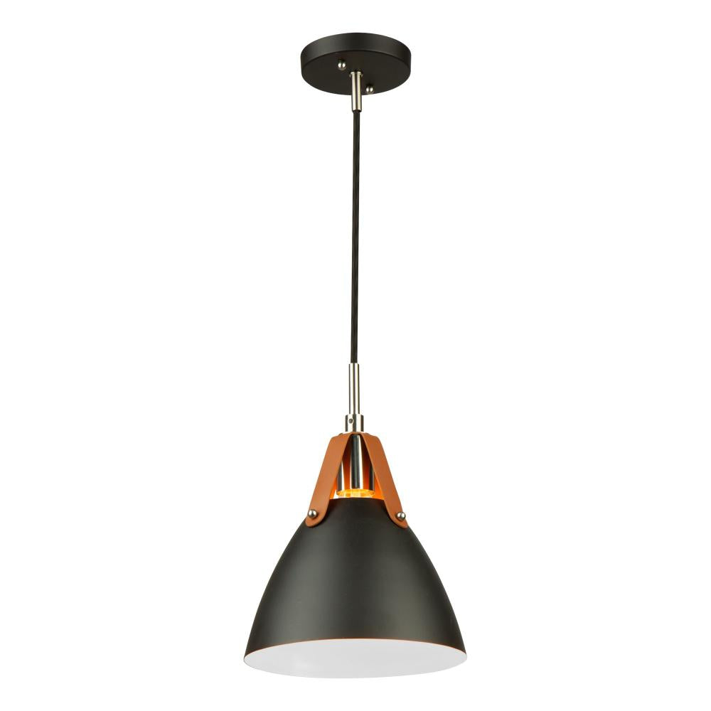 Tote 1-Light 9-inch Pendant in Black