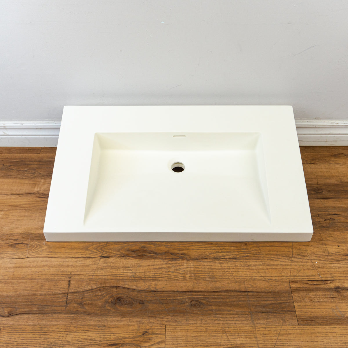 30-inch Porcelain Countertop Sink in White