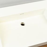 30-inch Porcelain Countertop Sink in White