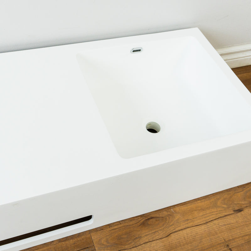 36-inch Porcelain Console Sink in White