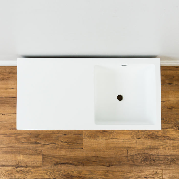 36-inch Porcelain Console Sink in White