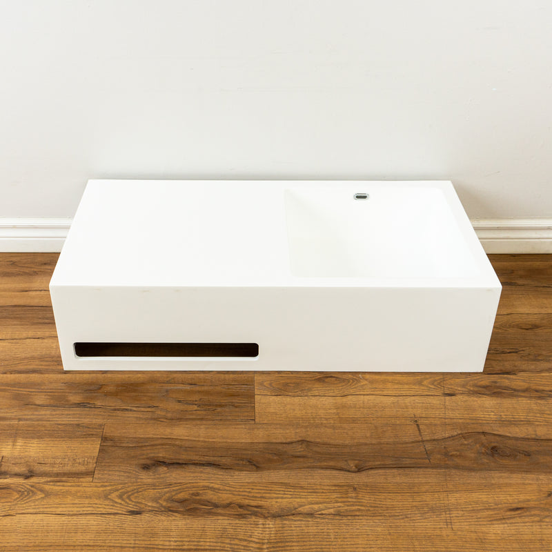 36-inch Porcelain Console Sink in White