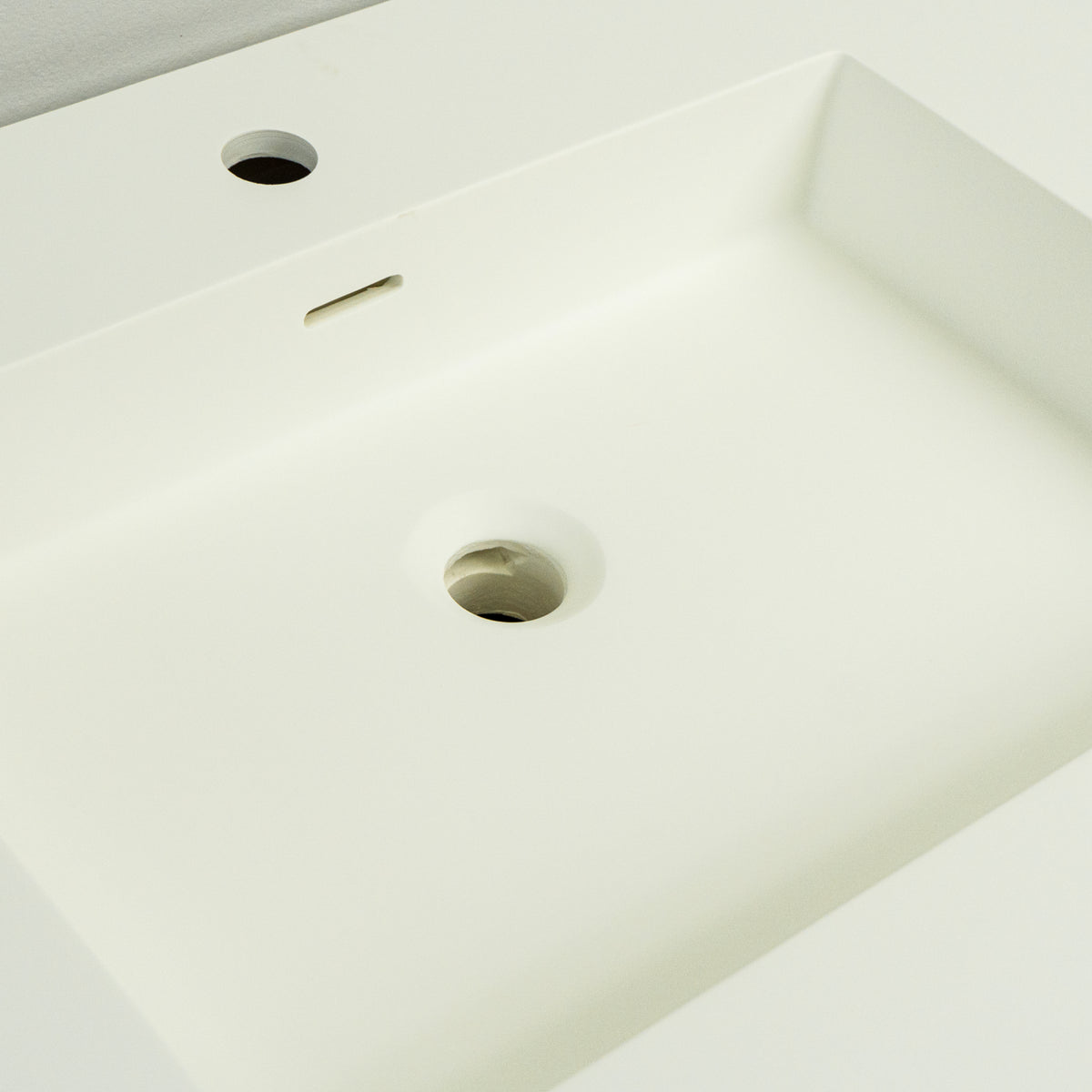 36-inch Porcelain Countertop Sink in White