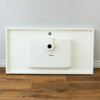 39-inch Porcelain Countertop Sink in White