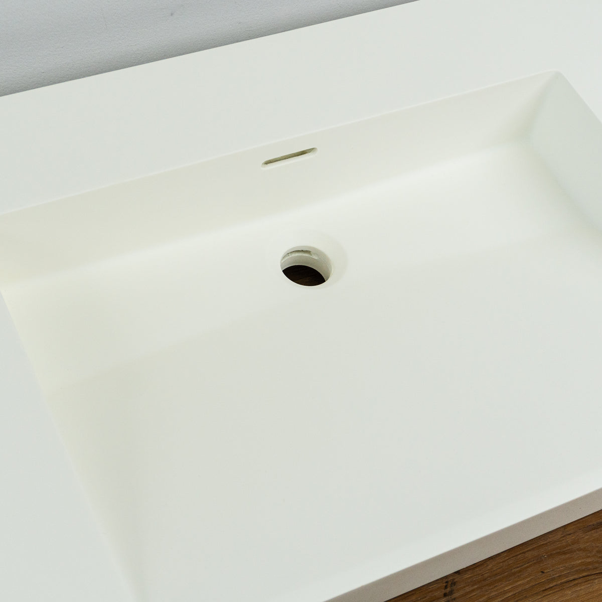 48-inch Porcelain Countertop Sink in White