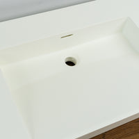 48-inch Porcelain Countertop Sink in White