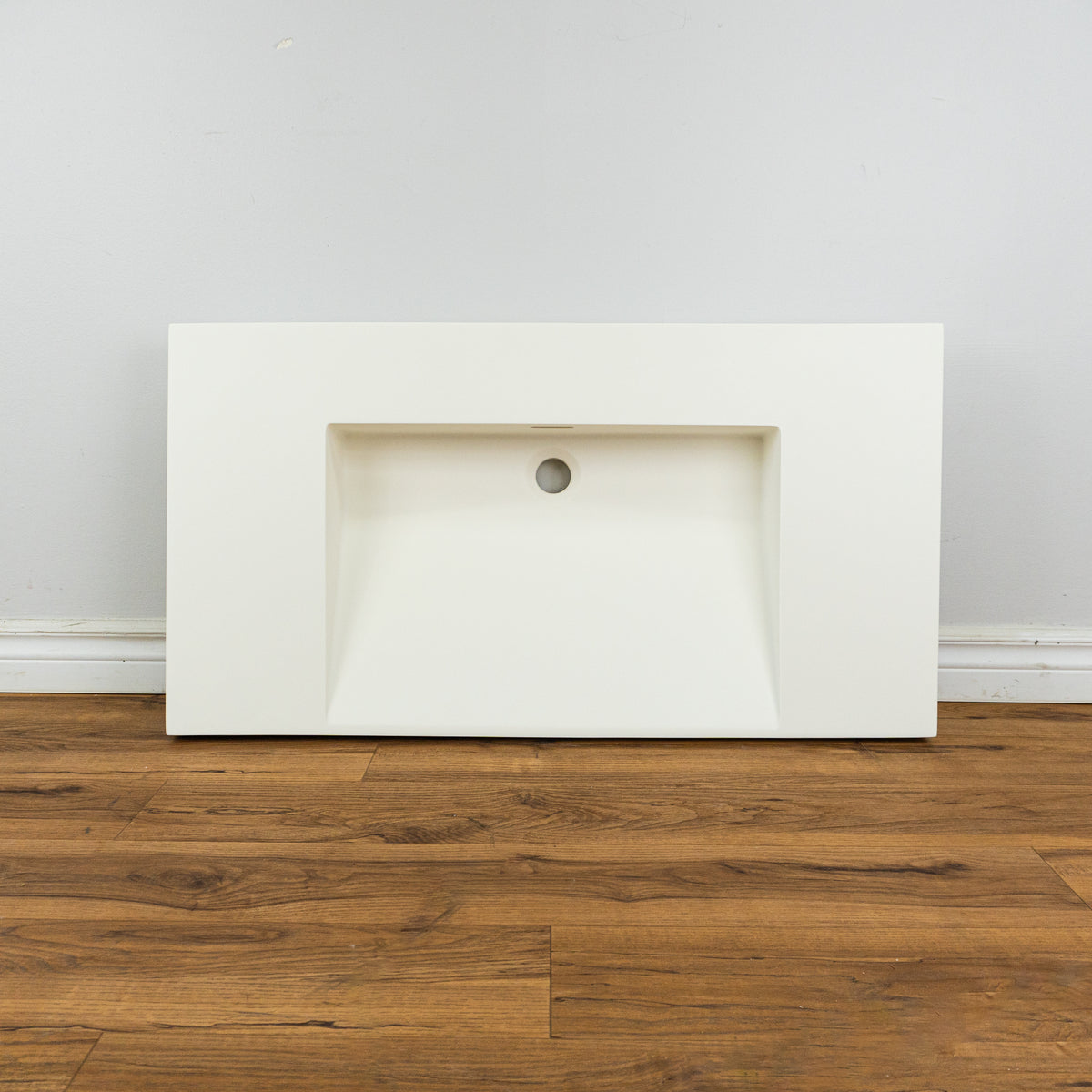 48-inch Porcelain Countertop Sink in White