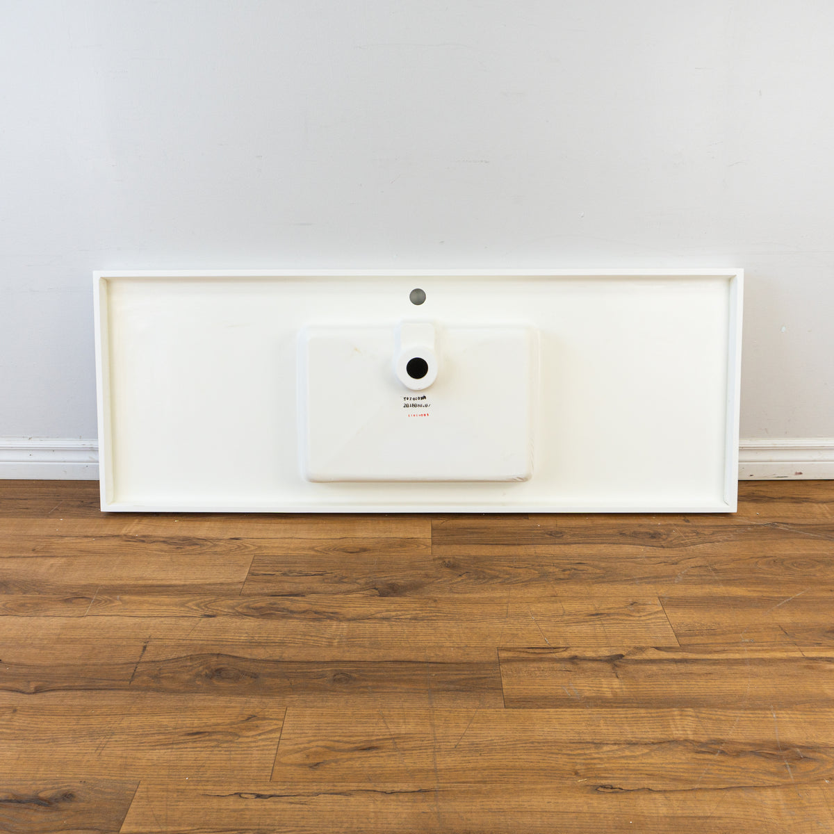 54-inch Porcelain Countertop Sink in White