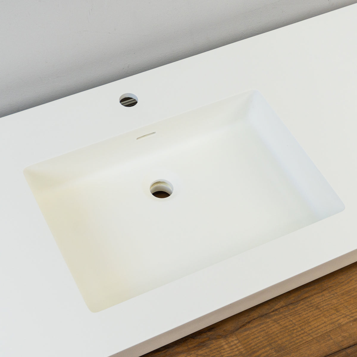 54-inch Porcelain Countertop Sink in White