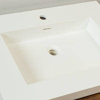 28-inch Porcelain Drop-in Sink in White