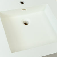 24-inch Porcelain Drop-in Sink in White