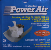 Waterline Power Air Half-Round Air Booster - 6-in Air Duct