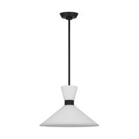 Scott Living Belcarra 1-Light 60 Watt - Midnight Black Pendant