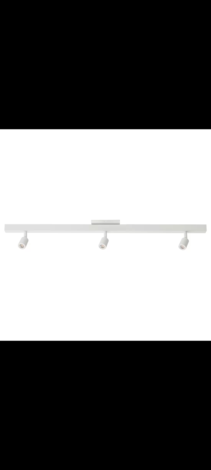 IKEA BAVE LED Ceiling Track with 3 Light's