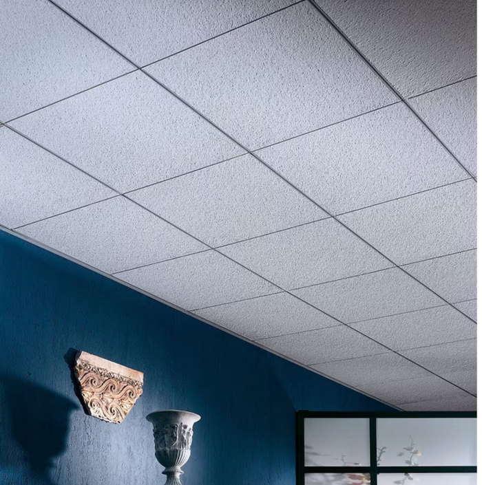 CGC Alpine 1004 2ft. x 2ft. x 5/8-inch, 16 pack/64 sqft per box, Shadowline Tapered Edge, Acoustical Ceiling Tiles